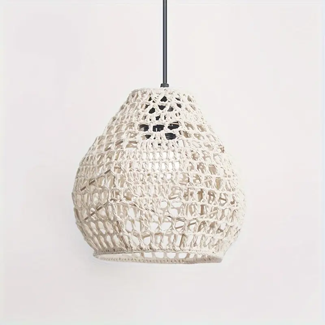 Bohemian Handwoven Pendant Light Shade