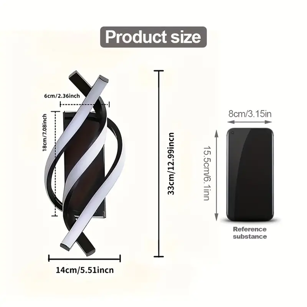 Modern Adjustable Conch Wall Lights, 2pc