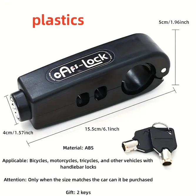 Anti-Theft Brake Lever Bike Lock