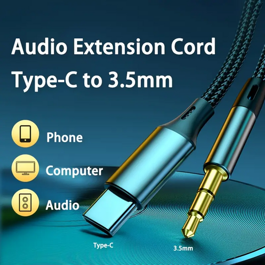 Type C To 3.5mm Aux Cable 2mtr