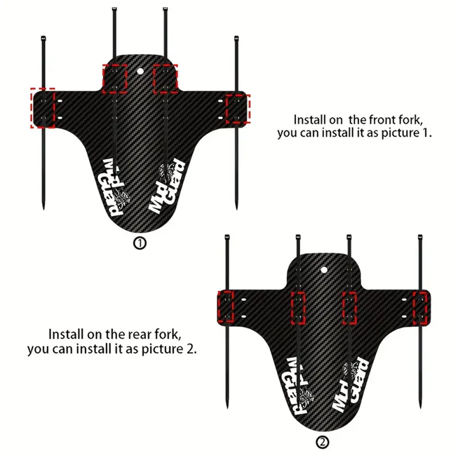 Mountain Bike Front/Rear Mudguard