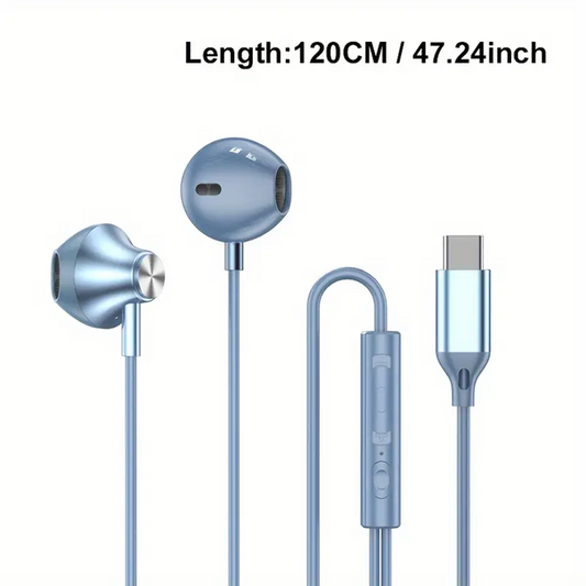 HiFi In-Ear Headphones, USB Type C