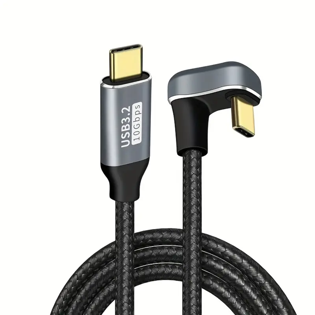 U-Shaped USB-C to USB-C 2MTR 100W Fast Charging