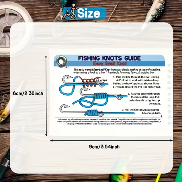 5 Fishing Knot Guide Cards