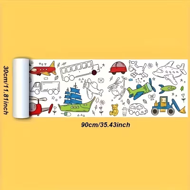 5 Rolls of Super Long Coloring Pages