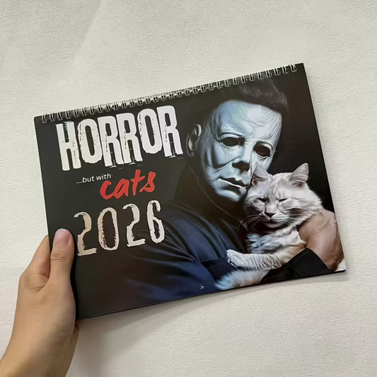 2026 Horror Calendar with Cats
