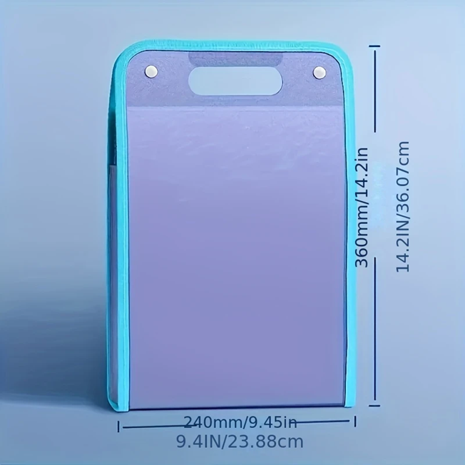 Blue 13-Pocket Expanding File Folder