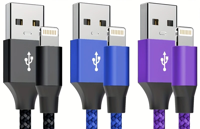 Nylon Braided i-Phone Cable 2mtr