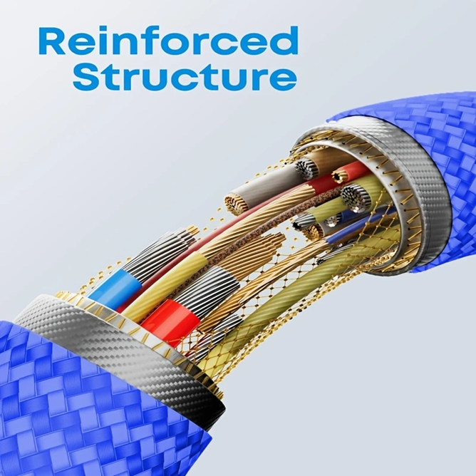 Nylon Braided i-Phone Cable 2mtr