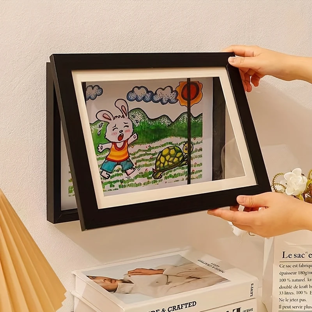 Wooden A4 Magnetic Art Frame