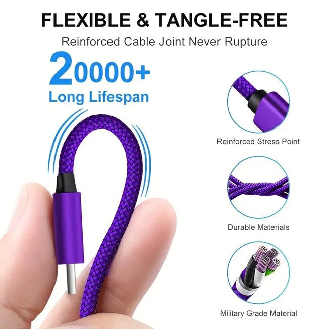 Nylon Braided USB-C Fast Charging Cable