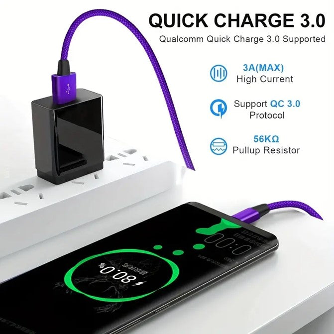 Nylon Braided USB-C Fast Charging Cable