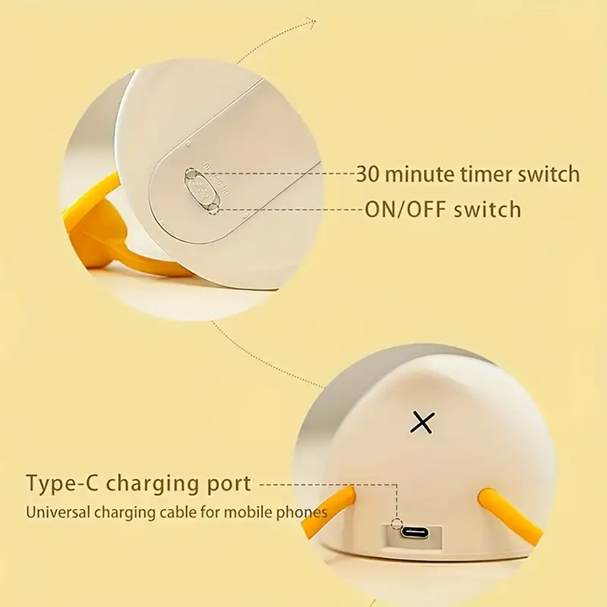 Cute Duckling Silicone Touch Night Light