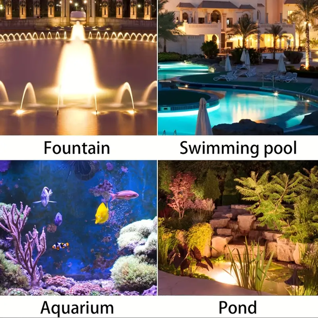 Waterproof IP65 Submersible 6LED Spotlights