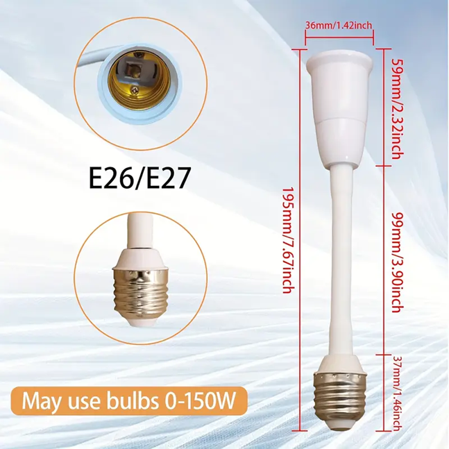 Light Socket Extender E27 (screw in)