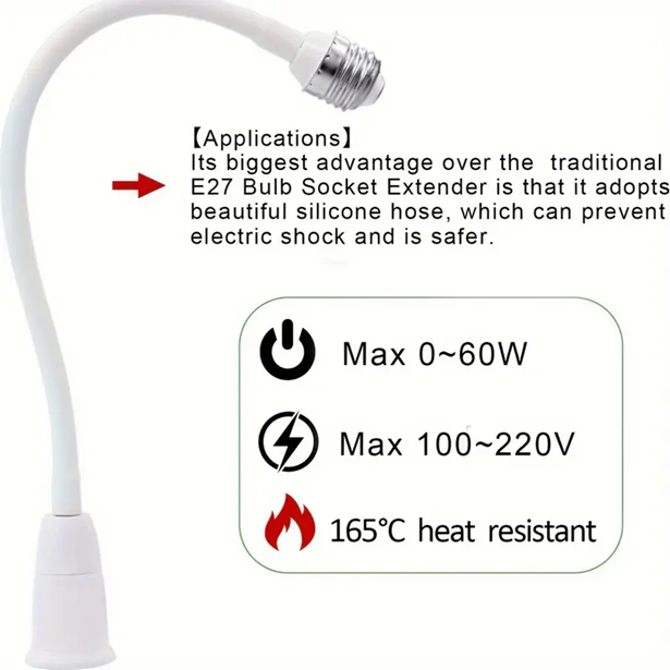 Light Socket Extender E27 (screw in)