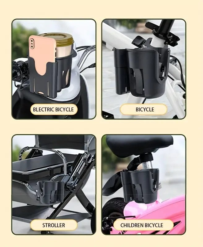 Multi-Purpose Phone and Cup Holder for prams or bikes