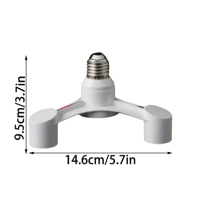 3-Way E27 Lamp Holder Splitter