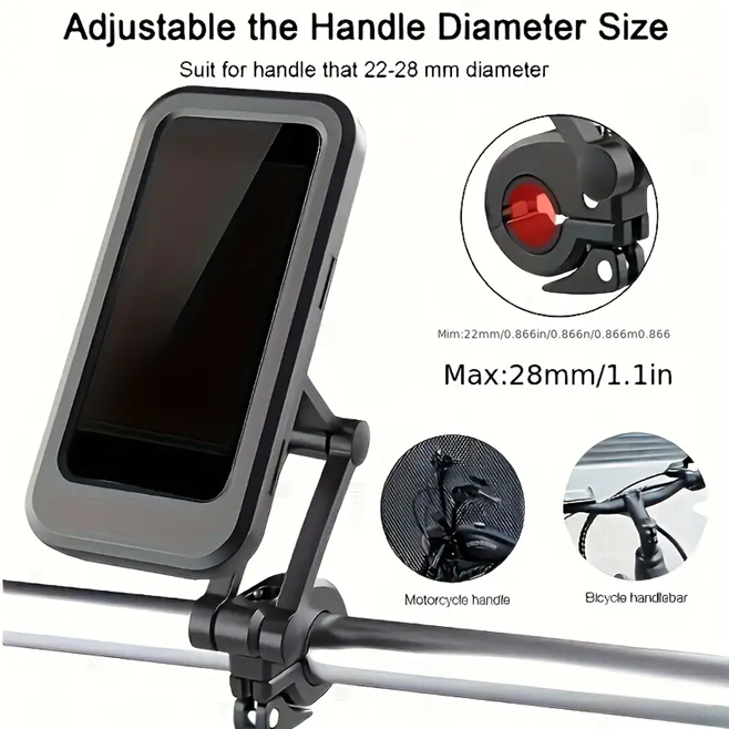 Water Proof 360° Rotating Universal Bike Phone Stand