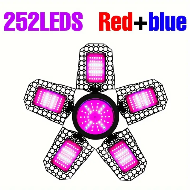 5 Adjustable Panels Foldable Full Spectrum Plants Grow Light