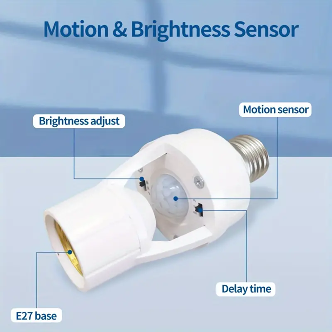 360° PIR Motion Sensor Light Socket