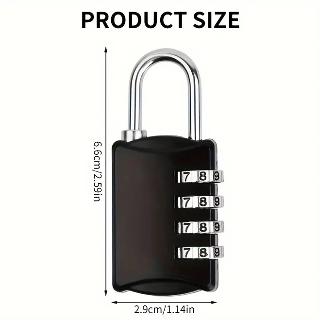 Heavy-Duty 4-Digit Combination Padlock
