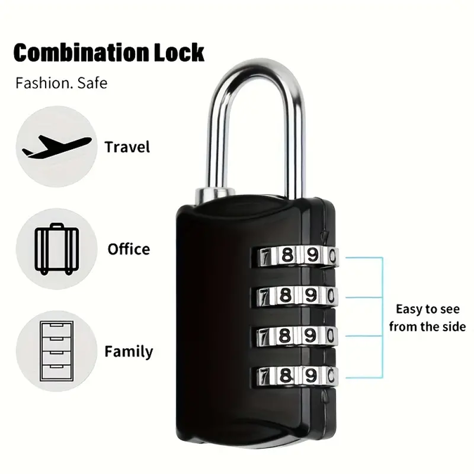 Heavy-Duty 4-Digit Combination Padlock