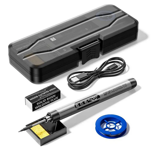 USB Rechargeable Soldering Iron Kit with Digital Display