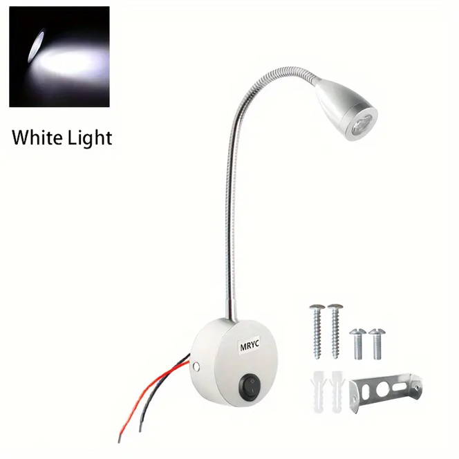 Gooseneck 3W LED Reading Light,12-24VDC