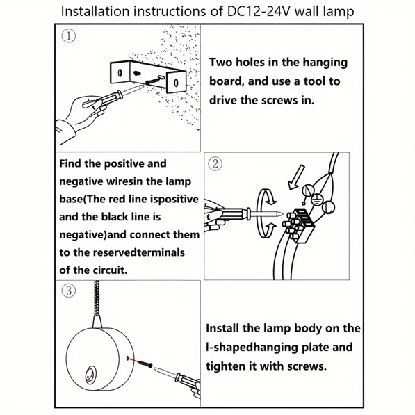 Gooseneck 3W LED Reading Light,12-24VDC