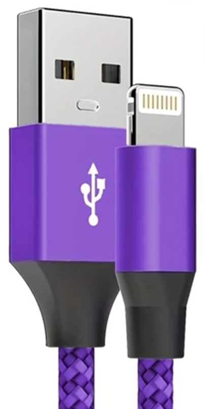 Nylon Braided i-Phone Cable 2mtr